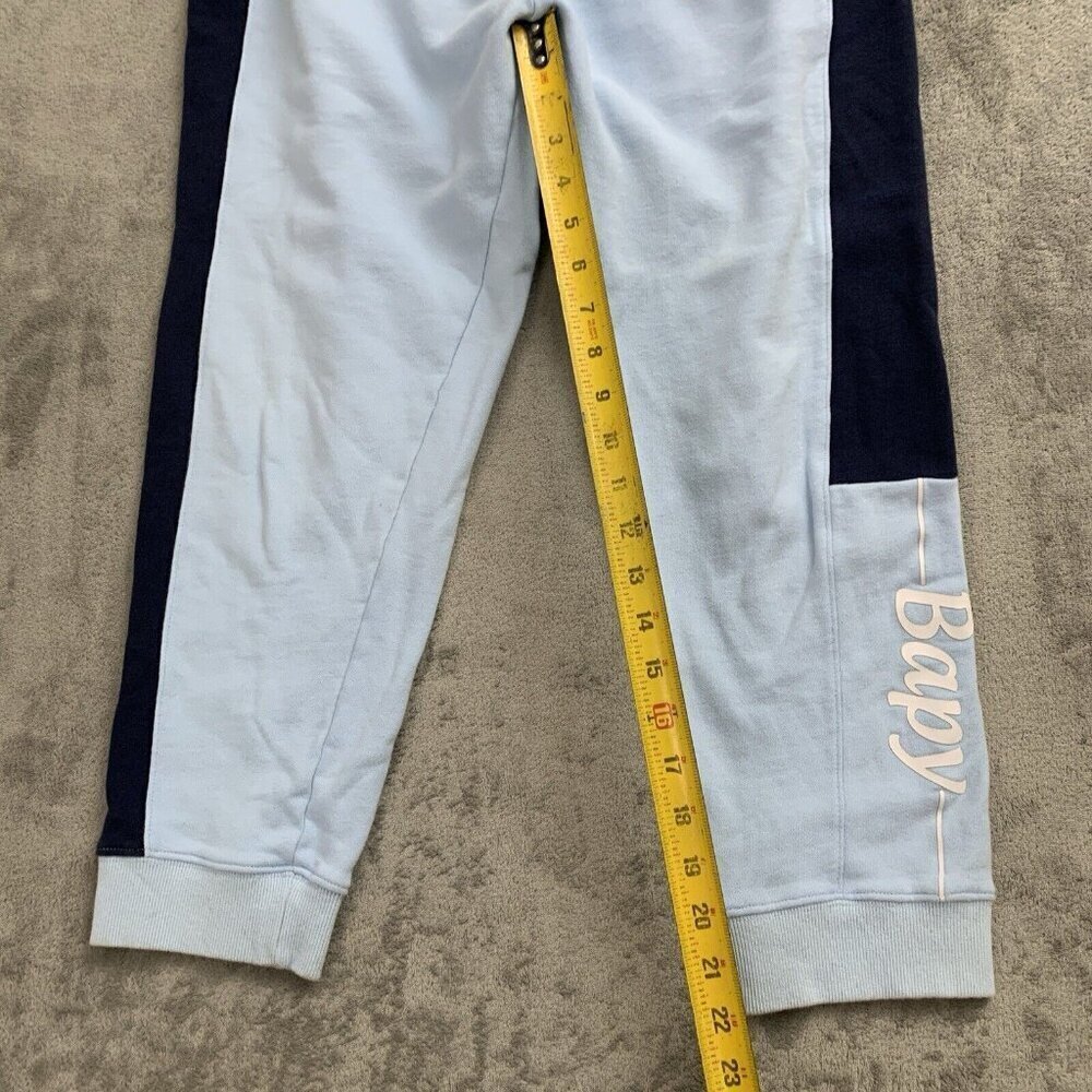 Bapy A Bathing Ape Sweatpants Women XS Blue Pull Over Street Wear Sweats Comfy - Picture 3 of 12